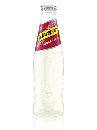 0,2 Liter Flaschen Schweppes Ginger Beer.