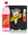1,0 Liter Flaschen Schweppes Original Wild Berry im 6er-Kasten.