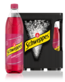 1,0 Liter Flaschen Schweppes Pomegranate im 6er-Kasten.