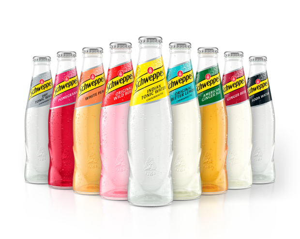 Produktrange Schweppes Classic.