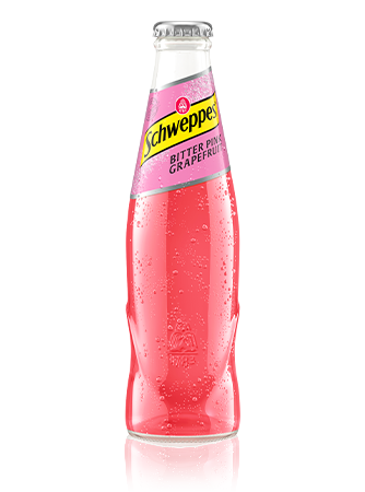 Schweppes Bitter Pink Grapefruit als 0,2 Liter Flasche.