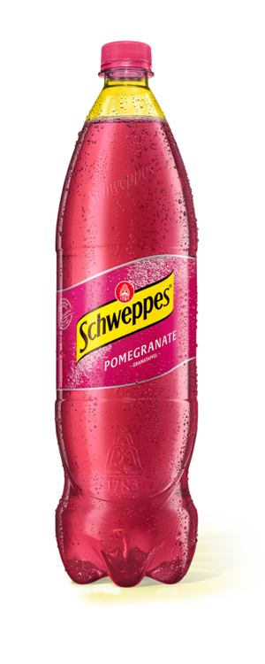 0,2 Liter Alice Flasche Schweppes Pomegranate.
