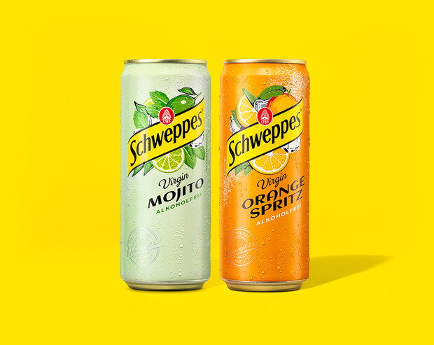 Produktrange Schweppes Virgin.