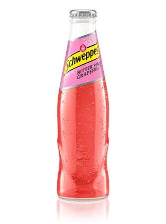 Schweppes Bitter Pink Grapefruit als 0,2 Liter Flasche.