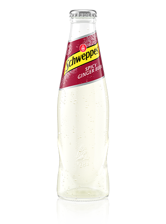 0,2 Liter Flaschen Schweppes Ginger Beer.
