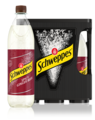 1,0 Liter Flaschen Schweppes Ginger Beer im 6er-Kasten.