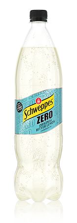 1,25 Liter Flasche Schweppes Original Bitter Lemon Zero.
