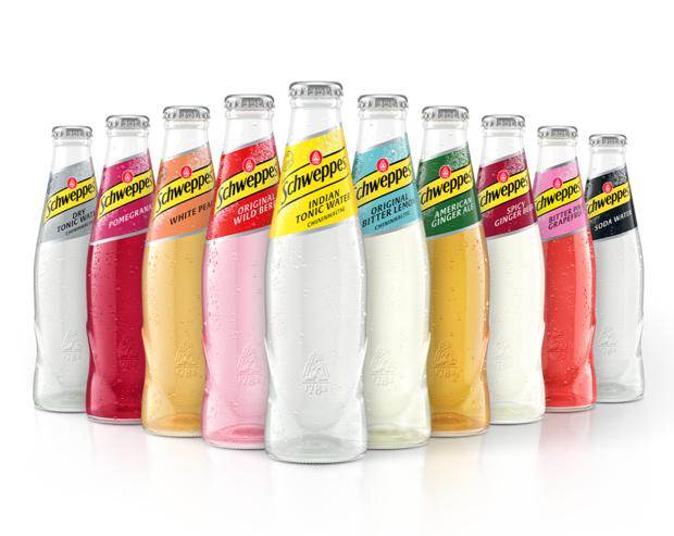 Produktrange Schweppes Classic.