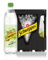 1,0 Liter Flaschen Schweppes Virgin Mojito im 6er-Kasten, alkoholfrei.